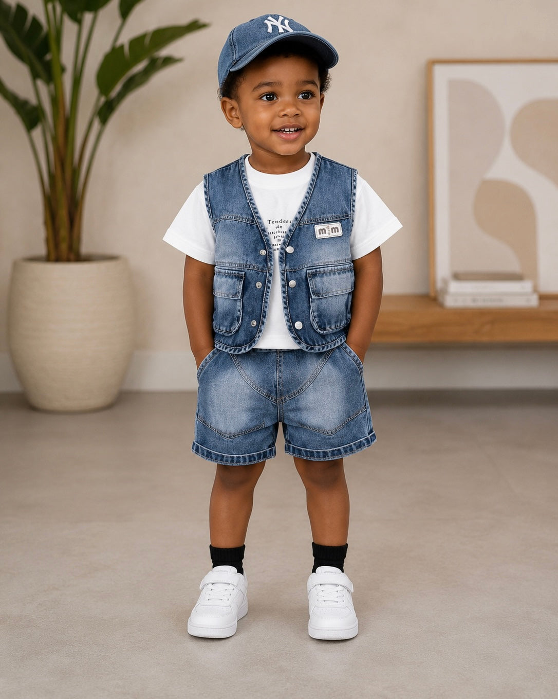 Boys Denim Three-Piece