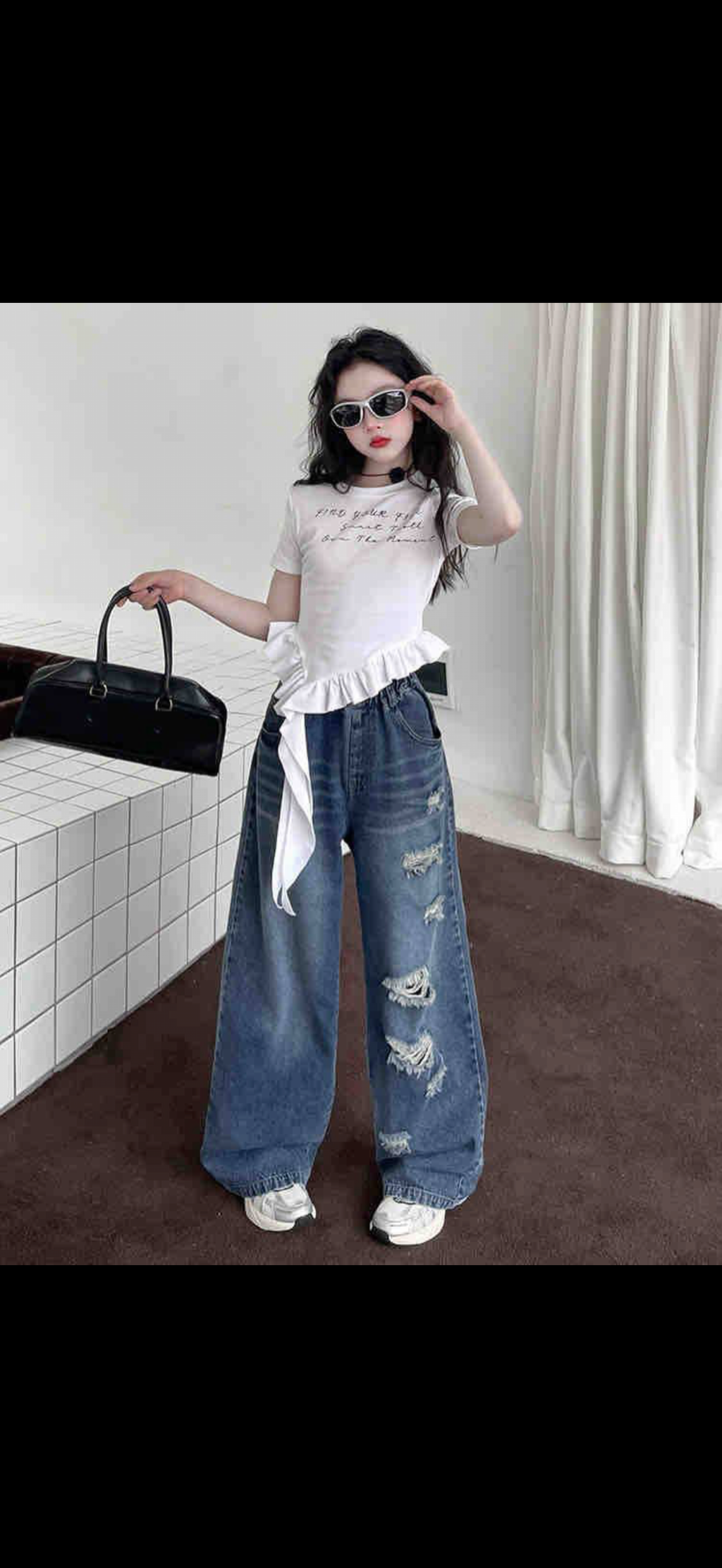 Two-Piece Luxury Big Girls Set
