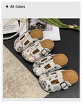 Fashionable and embroidered outdoor slippers