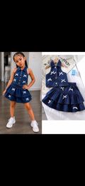 Denim Two-Piece Set