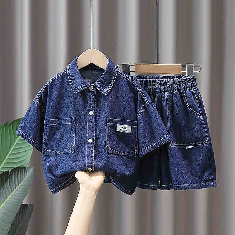 Denim Two-Piece Set