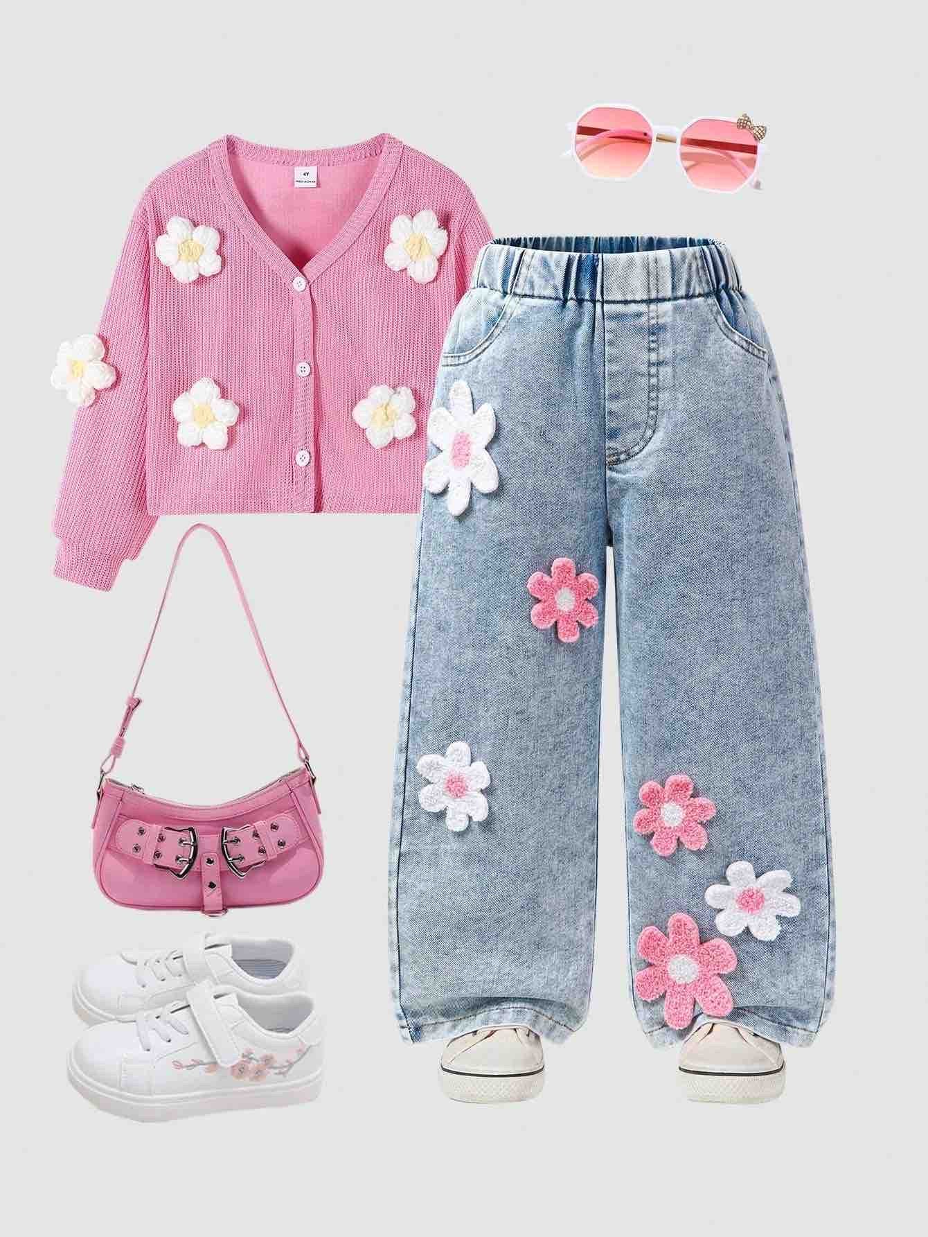 Knighted Sweater Plus Jean Set